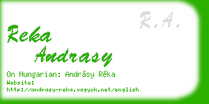 reka andrasy business card